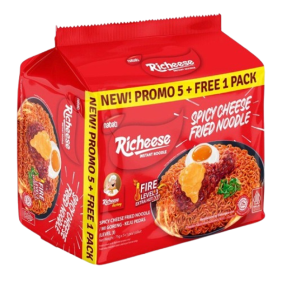 RICHEESE F/N SPICY CHEESE LEVEL 3 75GM*5