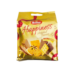 ROMA HAPPINESS ASSORTED BISCUITS 900GM ROMA HAPPINESS ASSORTED BISCUITS 900GM