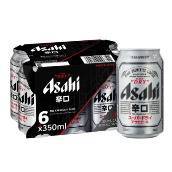 ASAHI SUPER DRY IMPORTED (CAN) 350ML*6