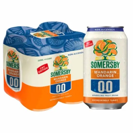 SOMERSBY MANDARIN ORANGE 0.0 320ML*4