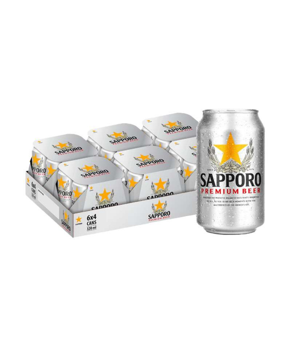SAPPORO BEER CAN 320ML*24