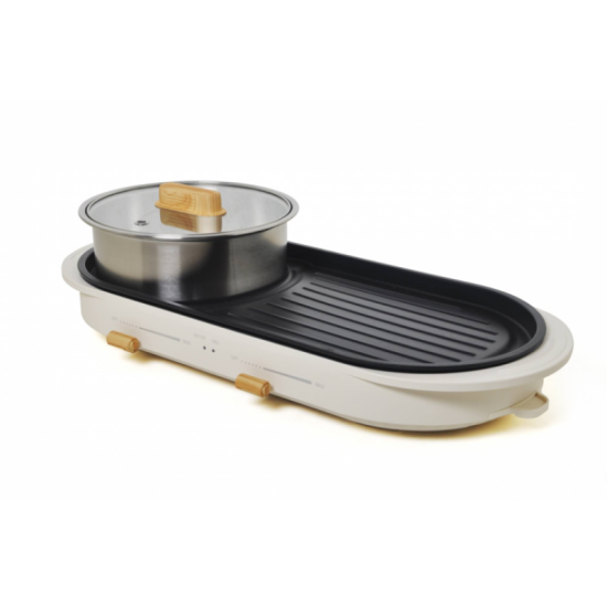 HANABISHI ELECTRIC HOT POT WITH GRILL HA3919SB