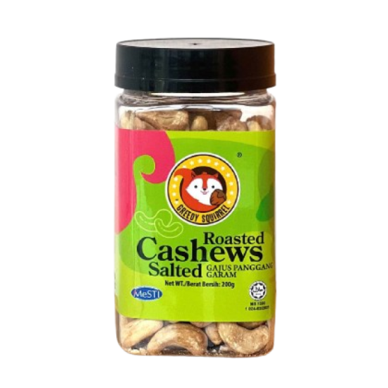 GREEDY SQUIRREL BAKED SALTED CASHEW 200GM