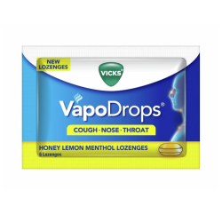 VICKS VAPODROPS HONEY LEMON 6'S (2.5G) VICKS VAPODROPS HONEY LEMON 6'S (2.5G)