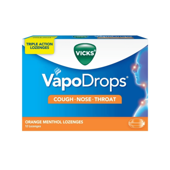 VICKS VAPODROPS ORANGE 12'S (2.5G)