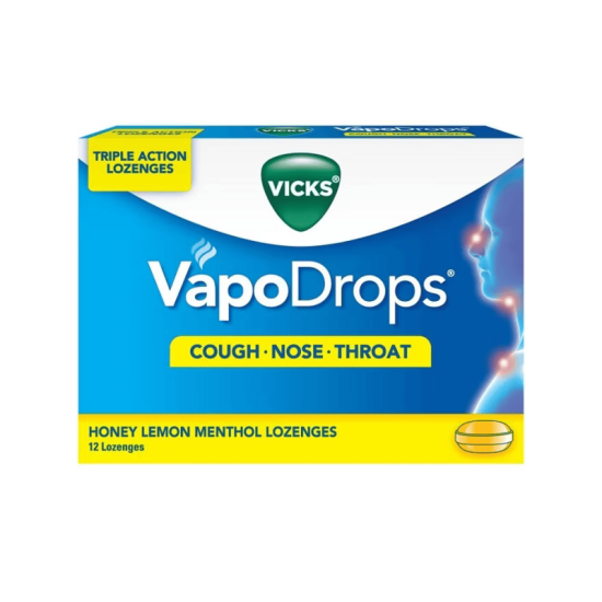 VICKS VAPODROPS HONEY LEMON 12'S (2.5G)