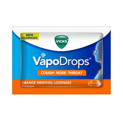 VICKS VAPODROPS ORANGE 6'S (2.5G) VICKS VAPODROPS ORANGE 6'S (2.5G)