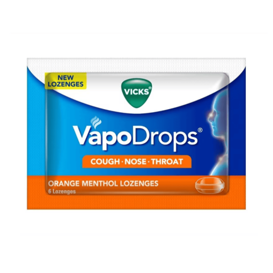 VICKS VAPODROPS ORANGE 6'S (2.5G)