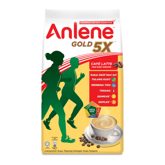 ANLENE GOLD 5X CAFE LATTE 550GM