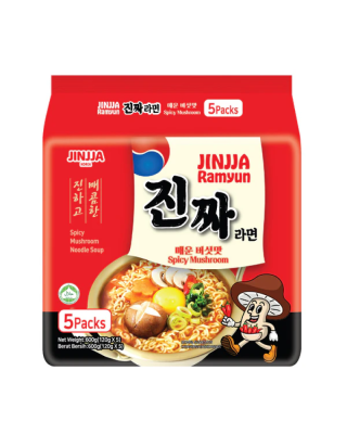JINJJA RAMYUN SPICY MUSHROOM 120GM*5