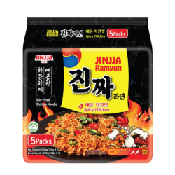 JINJJA RAMYUN SPICY CHICKEN 120GM*5 JINJJA RAMYUN SPICY CHICKEN 120GM*5