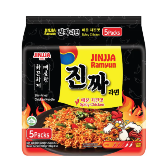 JINJJA RAMYUN SPICY CHICKEN 120GM*5