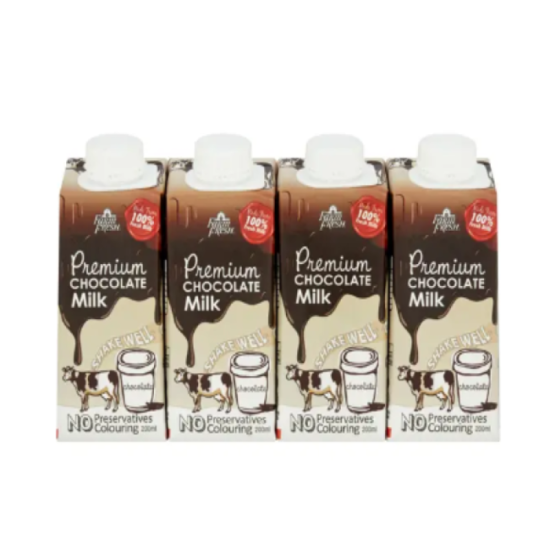 FARM FRESH UHT CHOCOLATE MILK 200ML*4S