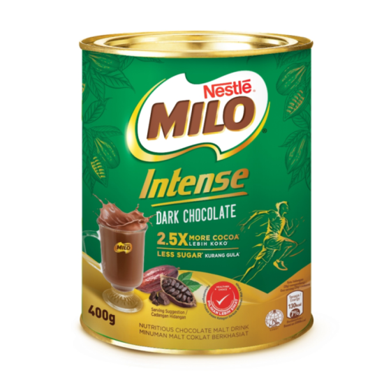 MILO INTENSE DARK CHOCOLATE TIN 400G