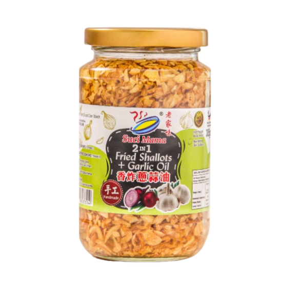 SUCI MAMA 2 IN 1 FRIED SHALLOTS + GARLIC OIL  305G