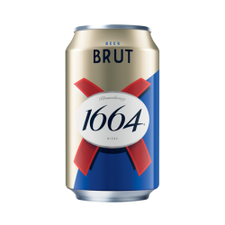 KRONENBOURG 1664 BRUT BEER CAN 320M KRONENBOURG 1664 BRUT BEER CAN 320M