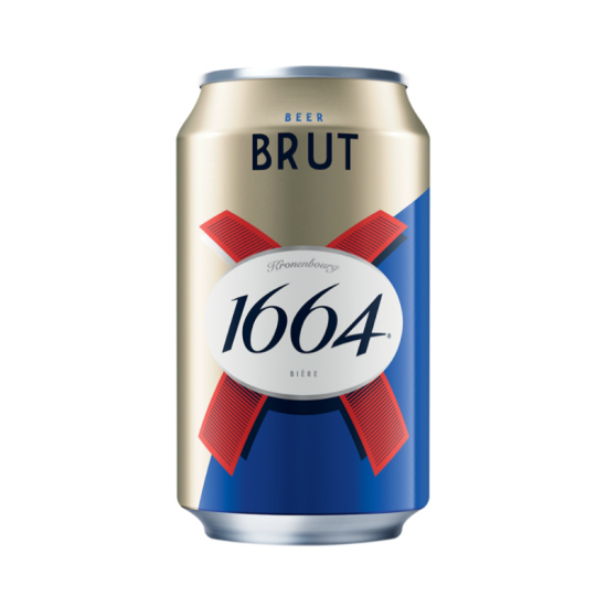 KRONENBOURG 1664 BRUT BEER CAN 320M