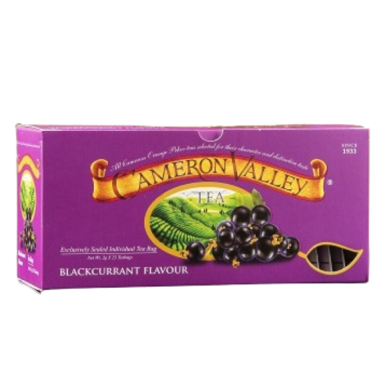 CAMERON VALLEY FLAVOURED TEA - BLACKCURRANT 2GM*25