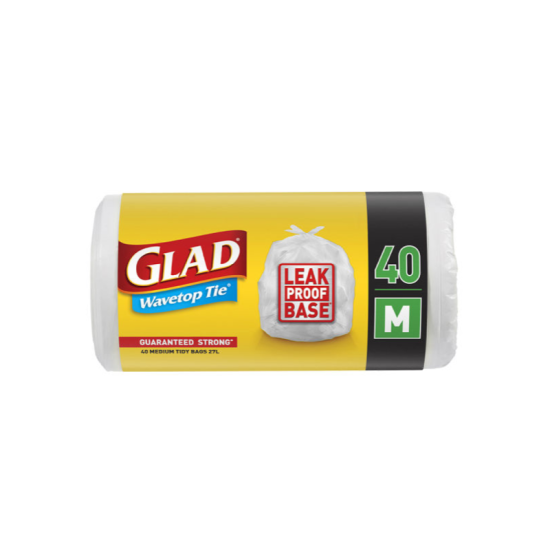 GLAD KITCHEN BAG (M) 40CT