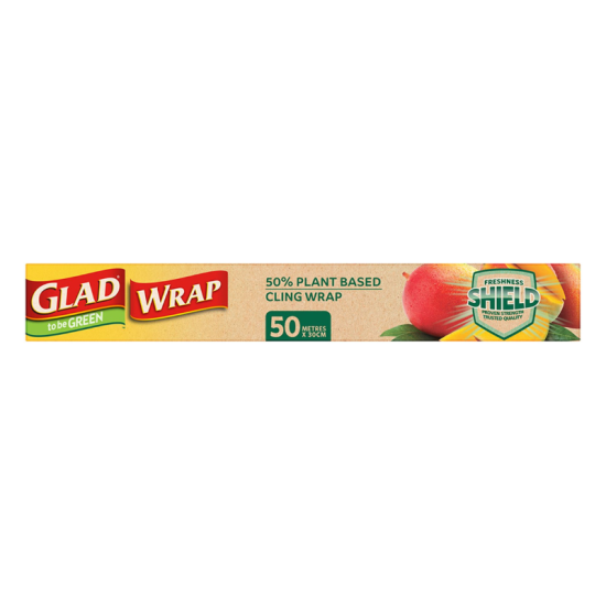 GLAD CLING WRAP PLANT-BASED 50M