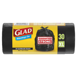 GLAD GARBAGE BAG (XL) 30CT GLAD GARBAGE BAG (XL) 30CT