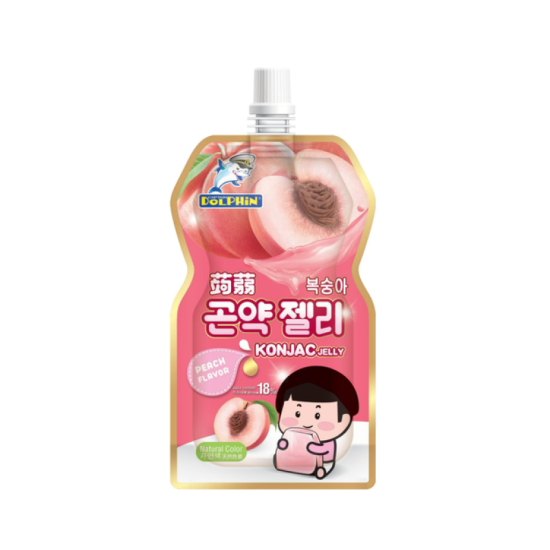 DOLPHIN KONJAC JELLY DRINK PEACH 130GM