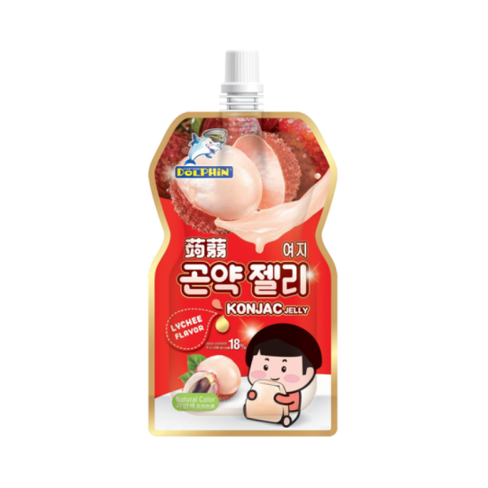 DOLPHIN KONJAC JELLY DRINK LYCHEE 130GM