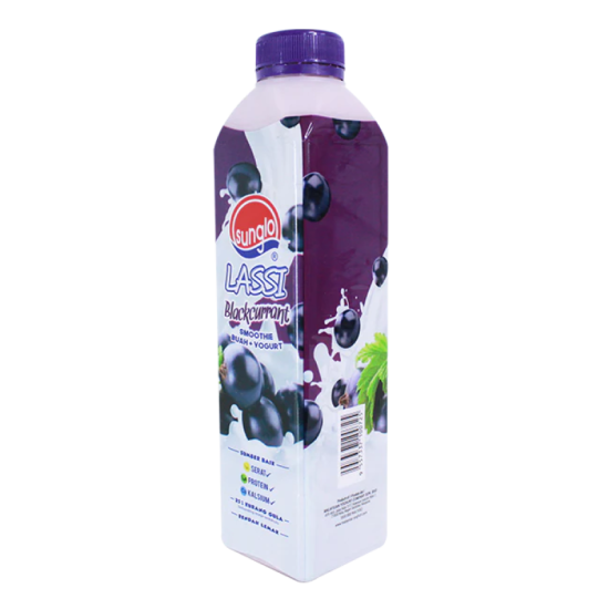 SUNGLO LASSI YOGURT DRINK BLACKCURRANT 700ML