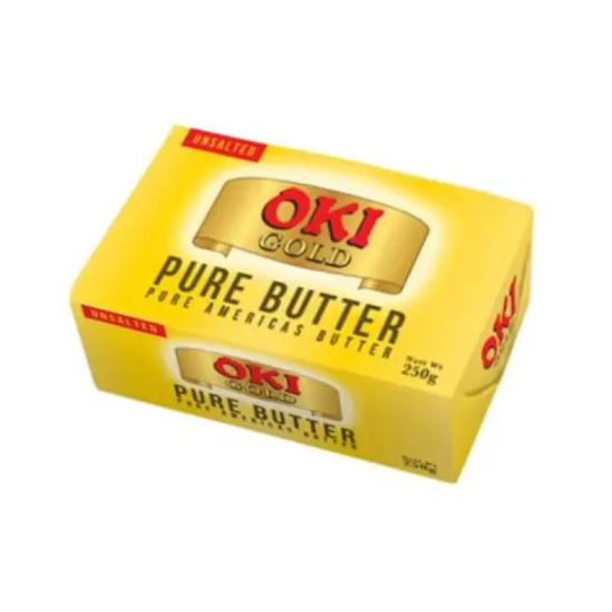 OKI GOLD PURE BUTTER UNSALTED 250G