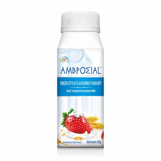 AMBROSIAL GREEK YOGURT STRAWBERRY & OATS 200G