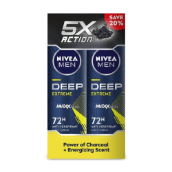 NIVEA MEN DEODORANT SPRAY -DEEP EXTREME 150ML*2 NIVEA MEN DEODORANT SPRAY -DEEP EXTREME 150ML*2