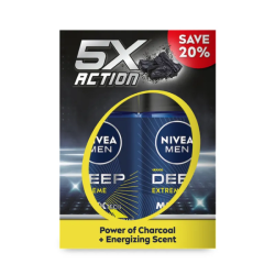 NIVEA MEN DEODORANT - DEEP EXTREME 50ML*2 NIVEA MEN DEODORANT - DEEP EXTREME 50ML*2
