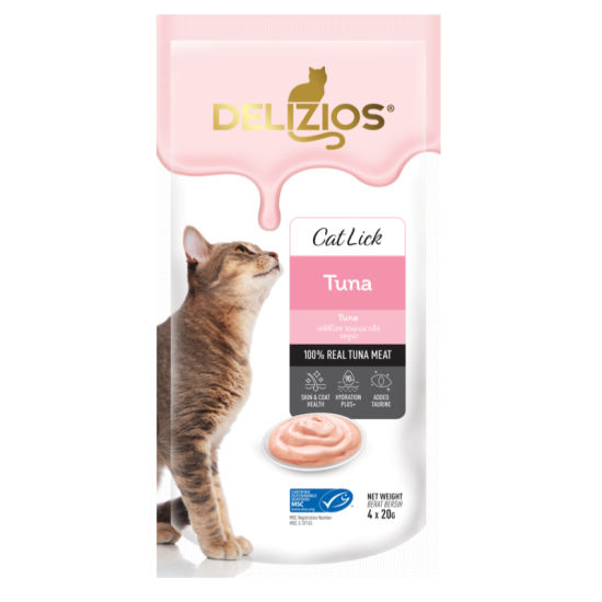 DELIZIOS CAT LICK - TUNA 20G*4