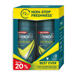 REXONA MEN DEODORANT ULTRA RECHARGE 2*45ML REXONA MEN DEODORANT ULTRA RECHARGE 2*45ML