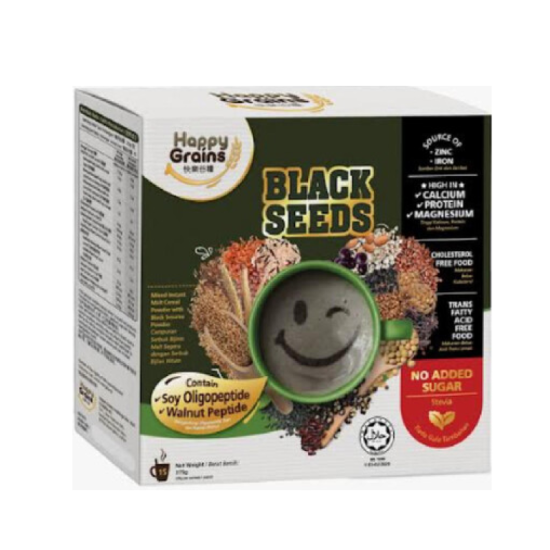 HAPPY GRAINS BLACK SEED 25GM*15'S