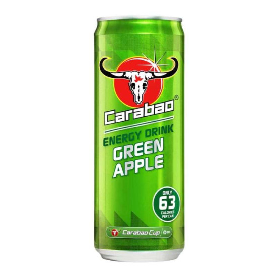 (X)CARABAO ENERGY SPARKLING GREEN APPLE 330ML