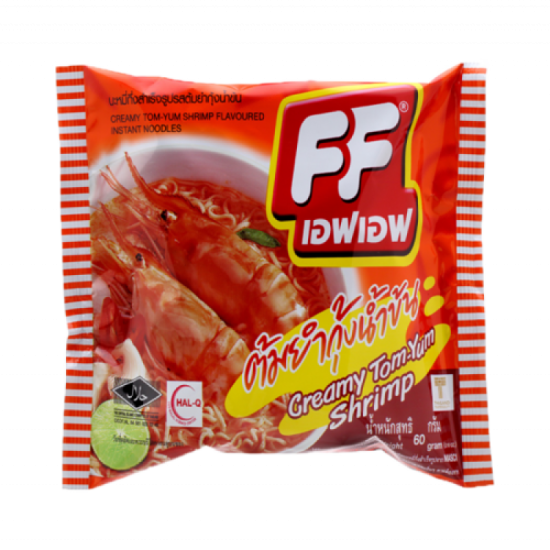 FF BRAND INSTANT NOODLE SHRIMP TOM YUM 63G*5'S