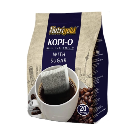 NUTRIGOLD KOPI O WITH SUGAR 25GM*17'S