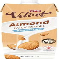 UFC VELVET ALMOND MILK UNSWEETENED 1L