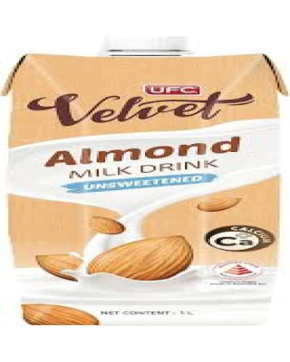 UFC VELVET ALMOND MILK UNSWEETENED 1L