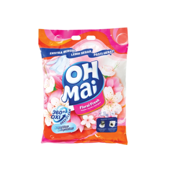 OH MAI DETERGENT POWDER FLORAL FRESH 2.3KG