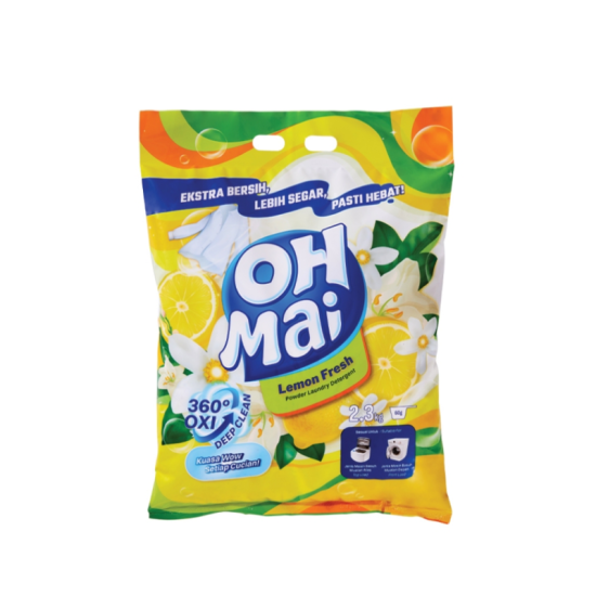 OH MAI DETERGENT POWDER LEMON FRESH 2.3KG