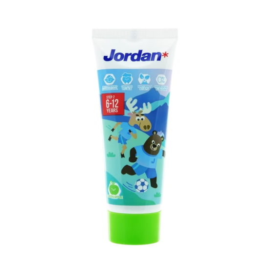 JORDAN TOOTHPASTE STEP 2 GREEN APPLE (6-12)75G