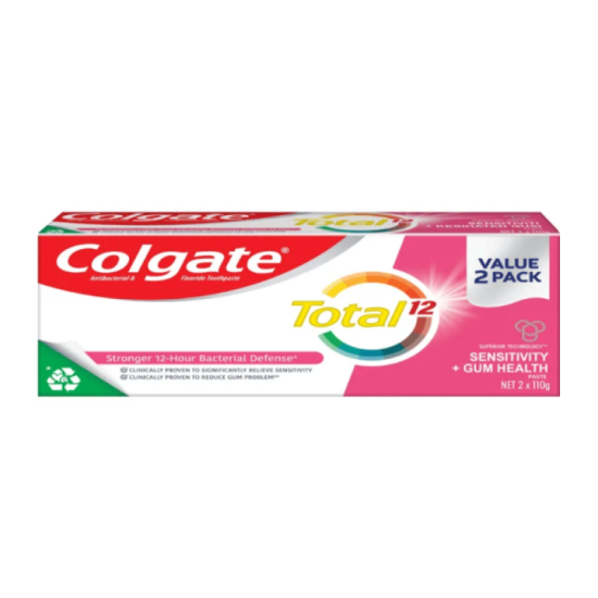 COLGATE TOOTHPASTE SENSITIVITY & GUM HEALTH 100G*2