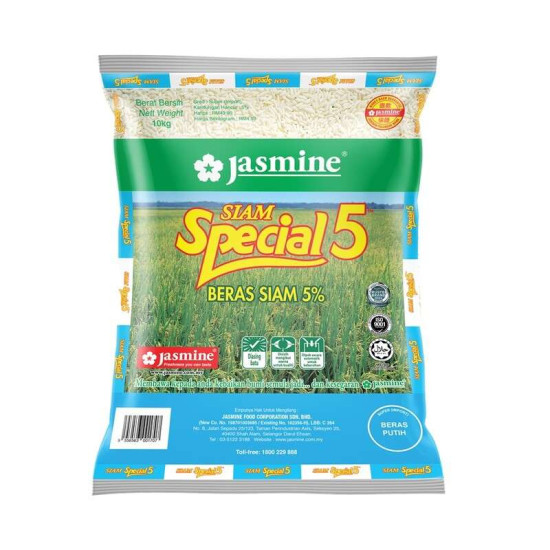 JASMINE SIAM SPECIAL 5 RICE 10KG