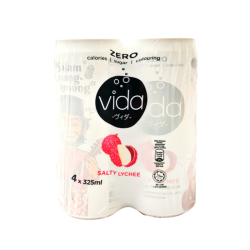 VIDA ZERO SALTY LYCHEE 325ML *4 VIDA ZERO SALTY LYCHEE 325ML *4