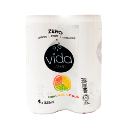 VIDA ZERO ORIGINAL CITRUS 325ML *4 VIDA ZERO ORIGINAL CITRUS 325ML *4