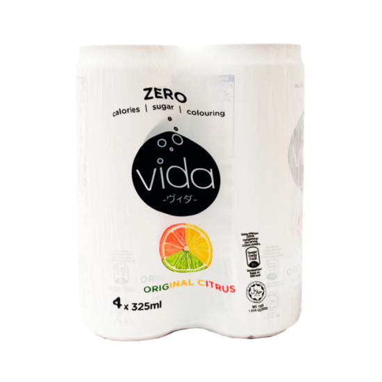 VIDA ZERO ORIGINAL CITRUS 325ML *4