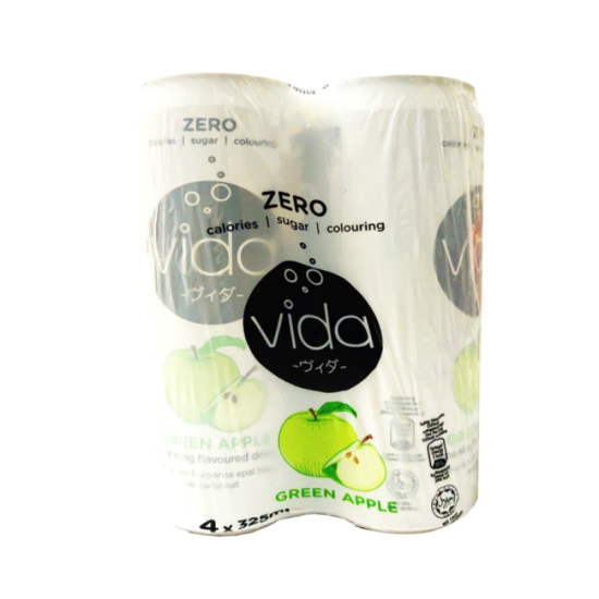 VIDA ZERO GREEN APPLE 325ML *4