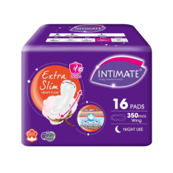 INTIMATE EXTRA SLIM WING NITE LONG DF 350MM 16's
